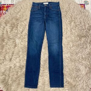 Madewell 10” high riser skinny skinny jeans size 24